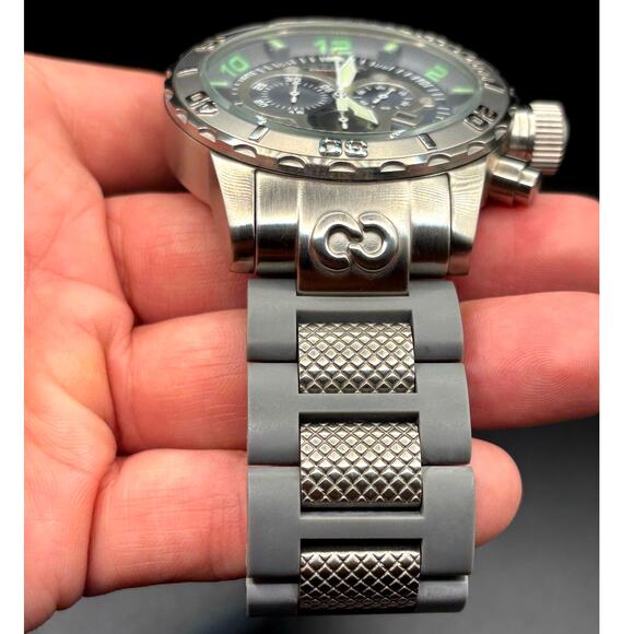 Invicta Corduba 6675 Chronograph 52mm Steel Polyurethane Grey Dial Men\'s Watch main image 8